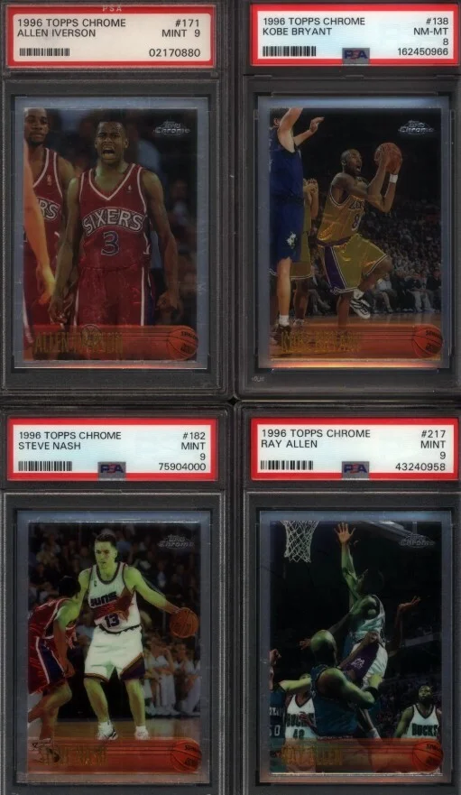 1996 Topps Chrome Basketball Set Brings Kobe Bryant’s Rookie Class Together