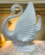 Art deco swan decoration