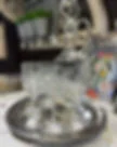 Vintage decanter and wine glasses