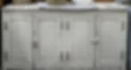 Vintage chipped white cabinet