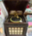 Antique Edison vinyl record player