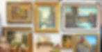 Vintage paintings on wall