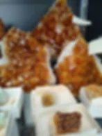Collectible orange geodes