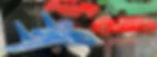 Collectible die-cast blue airplane