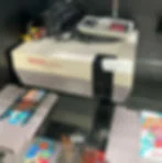 NES console and controller