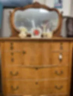 Tall dresser with mirror