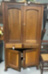 Vintage wood armoire
