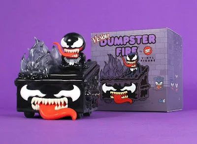 San Diego Comic-Con 2026 Exclusive Venom Dumpster Fire Vinyl Figures by 100% Soft x Marvel Comics