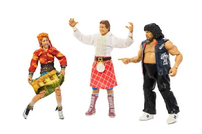 San Diego Comic-Con 2026 Exclusive WWE “Rock 'N Wrestling” Rowdy Roddy Piper, Captain Lou Albano & Cyndi Lauper Action Figure Box Set by Matt