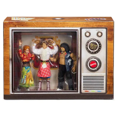 San Diego Comic-Con 2026 Exclusive WWE “Rock 'N Wrestling” Rowdy Roddy Piper, Captain Lou Albano & Cyndi Lauper Action Figure Box Set by Mattel