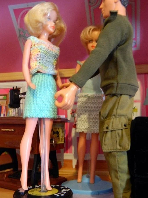 The Tressy's meet Army Buddy.
